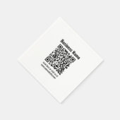 Serviette En Papier Créez votre propre code QR | Transparent (Coin)