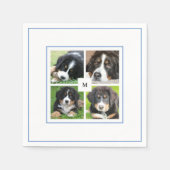 Serviette En Papier Créez votre propre collage photo de famille monogr (Devant)