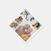 Serviette En Papier Créez votre propre collection photo de 6 personnes (Coin)