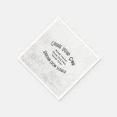 Serviette En Papier Créez votre propre conception personnalisée (Coin)