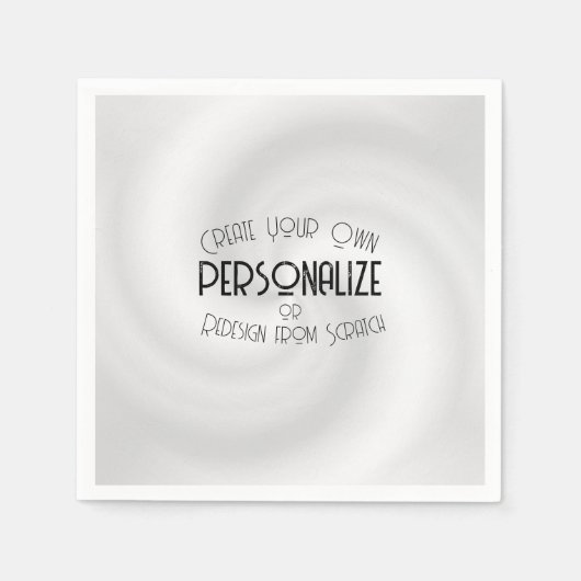 Serviette En Papier Créez votre propre conception personnalisée (Devant)
