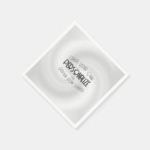Serviette En Papier Créez votre propre conception personnalisée (Coin)