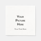 Serviette En Papier Créez votre propre conception photo Modèle vierge (Devant)