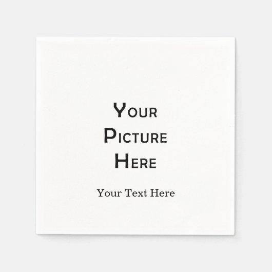 Serviette En Papier Créez votre propre conception photo Modèle vierge  (Devant)