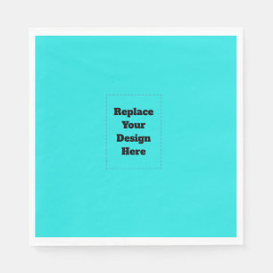 Serviette En Papier Créez votre propre cyan