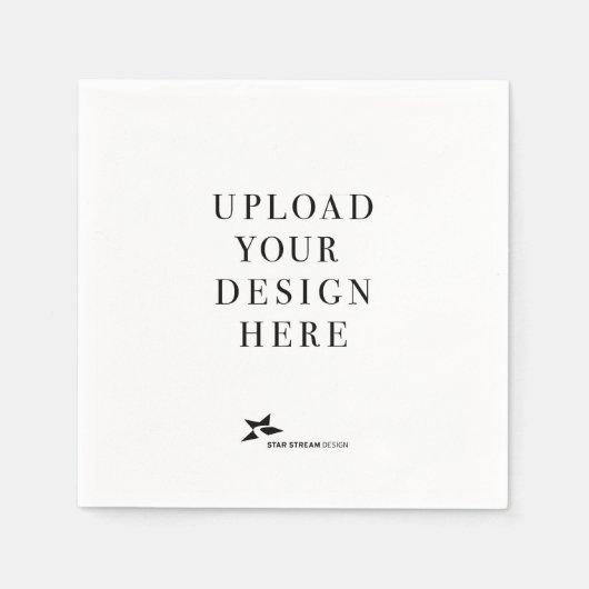 Serviette En Papier Créez votre propre design (Devant)