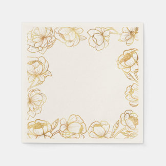 Serviette En Papier Créez Votre Propre Élégant Blanc