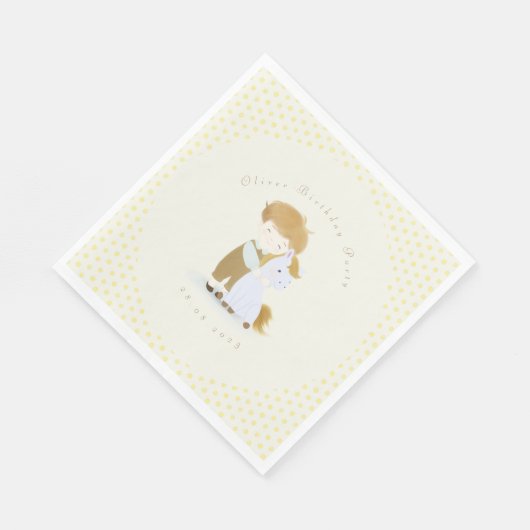 Serviette En Papier Créez votre propre fête d'anniversaire, Baby showe (Coin)