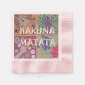 Serviette En Papier Créez votre propre Hakuna Matata African Print (Devant)