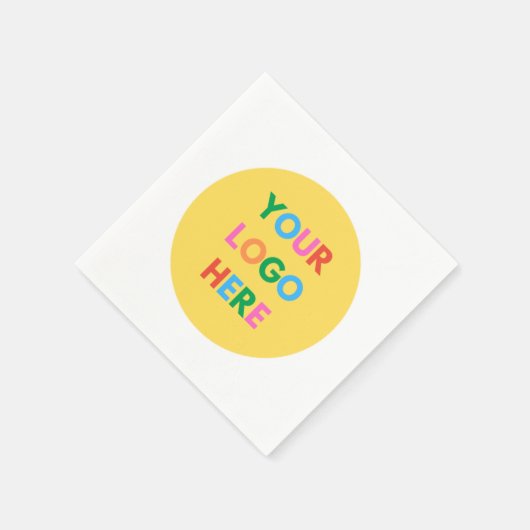 Serviette En Papier Créez votre propre logo d'entreprise de marque (Coin)