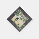 Serviette En Papier Créez votre propre Mariage Eucalyptus rustique (Coin)