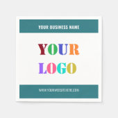 Serviette En Papier Créez votre propre Modèle de serviettes d'affaires (Devant)