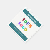 Serviette En Papier Créez votre propre Modèle de serviettes d'affaires (Coin)