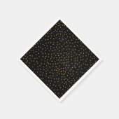 Serviette En Papier Créez votre propre noir et or (Coin)