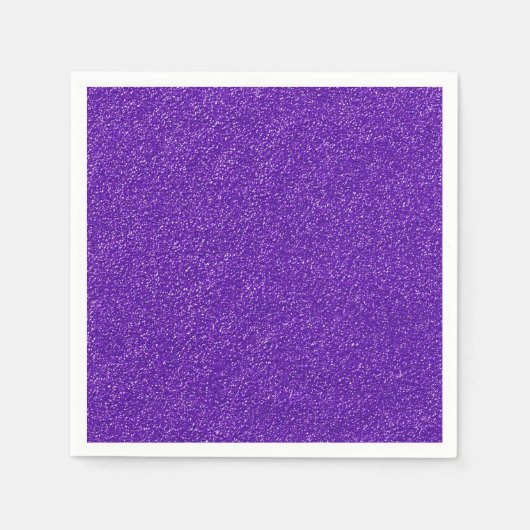 Serviette En Papier Créez votre propre Parties scintillant violette (Devant)