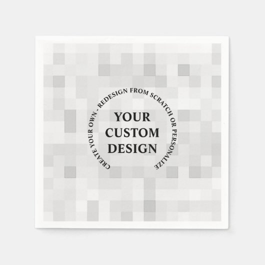 Serviette En Papier Créez votre propre personnalisation (Devant)