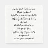 Serviette En Papier Créez votre propre personnalisation Customisée (Devant)