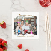 Serviette En Papier Créez votre propre photo de famille de conception  (En situation)