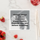 Serviette En Papier Créez votre propre photo personnalisée (En situation)