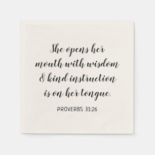 Serviette En Papier Créez Votre Propre Verset de la Bible en Calligrap