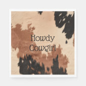 Serviette En Papier Crème Brown de cowhide (Devant)
