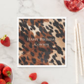 Serviette En Papier Crème Brown noir (En situation)