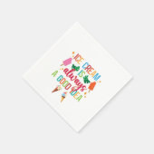 Serviette En Papier Crème de glace sociale (Coin)