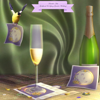 Serviette En Papier Crème de mariage du jardin de printemps