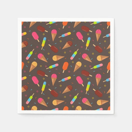 Serviette En Papier Crème glacée (Devant)