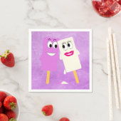 Serviette En Papier Crème glacée (En situation)
