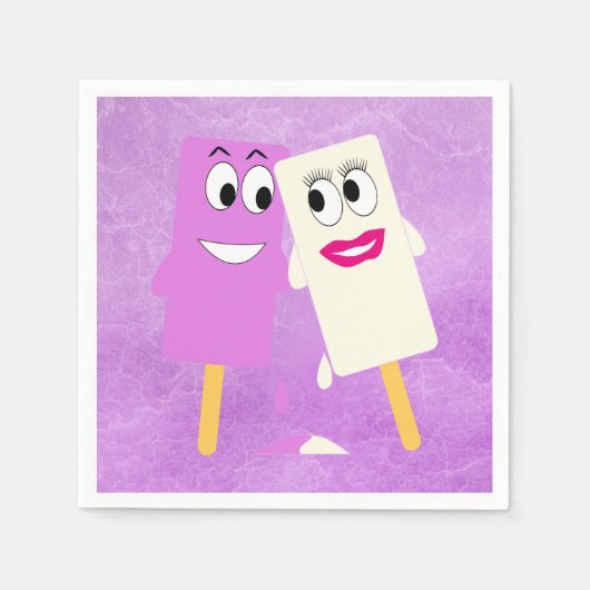 Serviette En Papier Crème glacée (Devant)