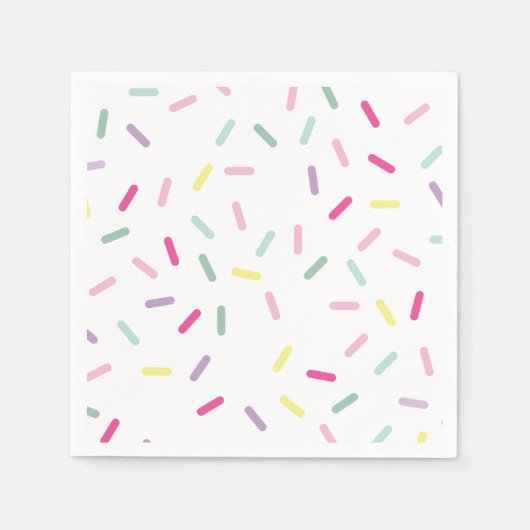 Serviette En Papier Crème glacée et arroses sucrées Un 1er anniversair (Devant)