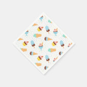 Serviette En Papier Crème glacée et Confetti (Coin)
