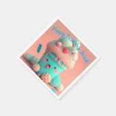 Serviette En Papier Crème glacée Kawaii (Coin)