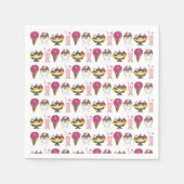 Serviette En Papier Crème glacée Social Banane Fractionné Sundae Cone  (Devant)