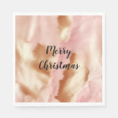 Serviette En Papier Crème rose Tan Southwest Cowgirl Cowhide (Devant)