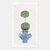 Serviette En Papier Crème treillis Topiary Ginger Jar (Devant)