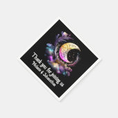 Serviette En Papier Crescent céleste lune lune chic étoiles nuit (Coin)