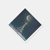 Serviette En Papier Crescent Moon avec l'étoile de Noël (Coin)