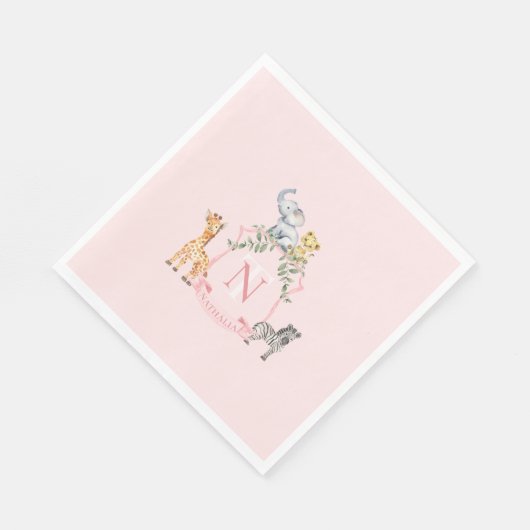 Serviette En Papier Crest Safari (Coin)