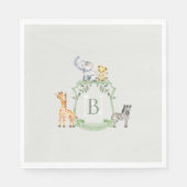 Serviette En Papier Crest Safari (Devant)