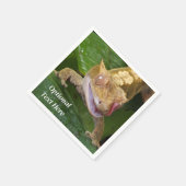 Serviette En Papier Crested Gecko Lizard (Coin)
