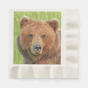 Serviette En Papier Crevette de déjeuner à l'ours grizzli