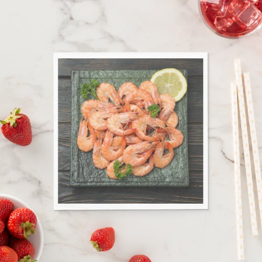 Serviette En Papier Crevettes (En situation)