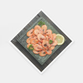 Serviette En Papier Crevettes (Coin)