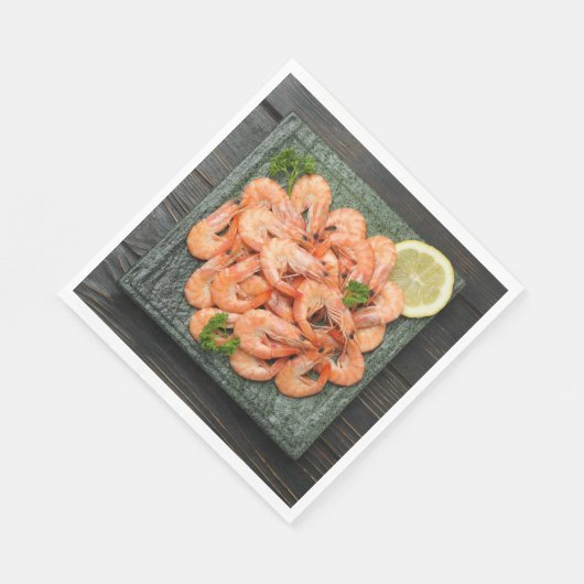 Serviette En Papier Crevettes (Coin)