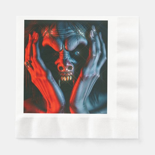 Serviette En Papier Criant démon (Devant)