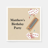Serviette En Papier Cribbage Game Thème Personnalisé Parti (Devant)