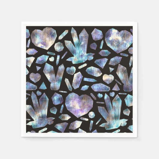 Serviette En Papier Cristaux d'énergie magique Arc-en-ciel Crystal Roc (Devant)