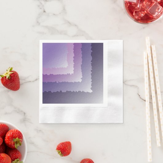 Serviette En Papier cristaux violets (En situation)